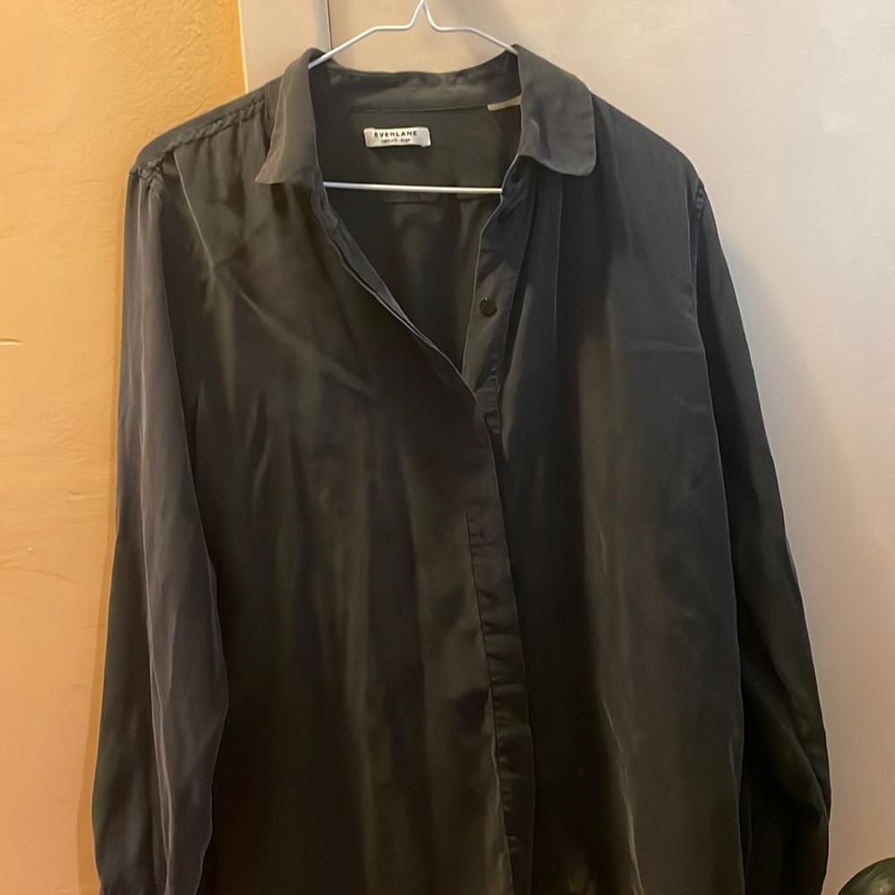 Everlane 100% silk super soft large blouse